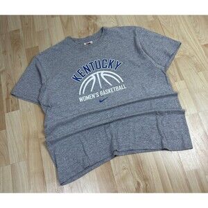 Vintage Y2K Nike Center Swoosh Kentucky Wildcats Graphic T-Shirt / Grey / Medium